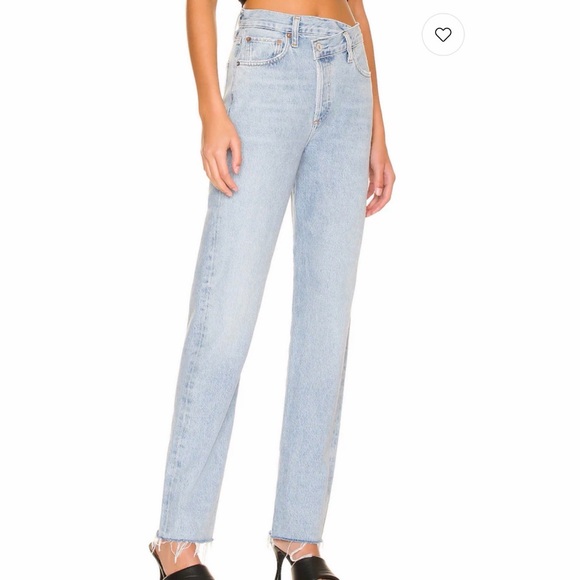 Agolde Denim - AGOLDE Criss Cross Straight Denim Jeans, Dimension, 26